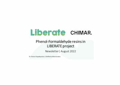 Newsletter | Phenol-Formaldehyde resins in LIBERATE project